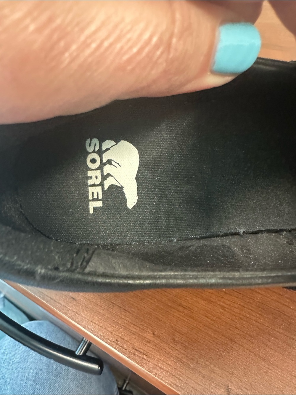 Sorel Joan Now Platform Chunky Loafers Womens 7.5 Black Like New - Picture 9 of 10